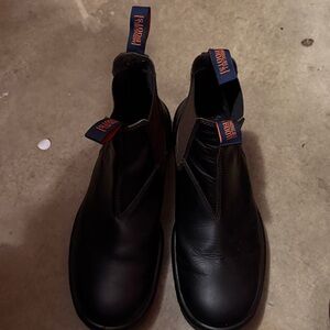 Mongrel Black Leather Ankle Boots